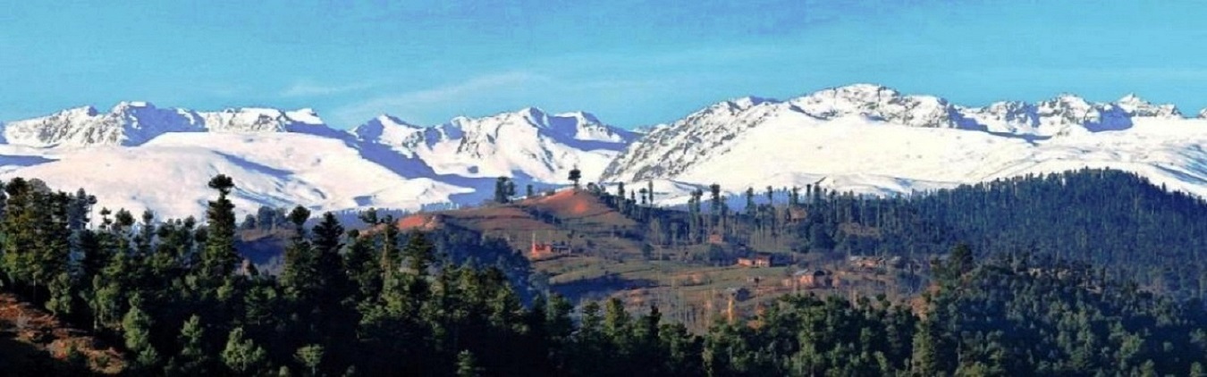 snow capped himalayas